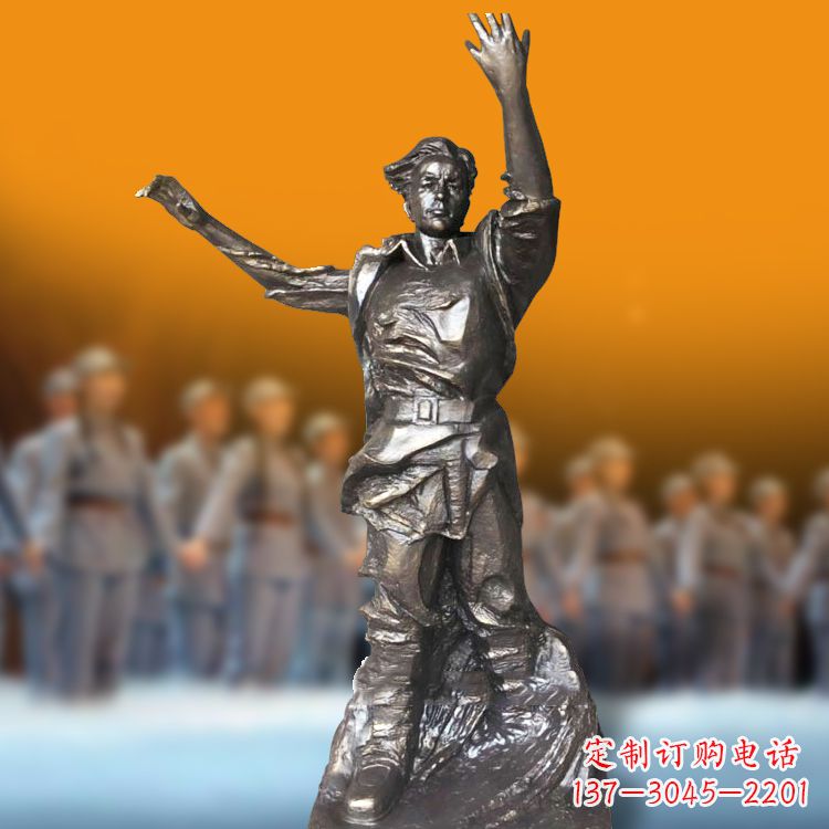 商丘《黄河大合唱》创作者冼星海仿铜雕像