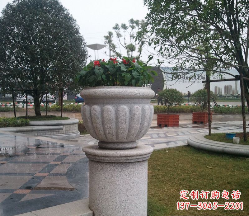 商丘精美大理石花盆