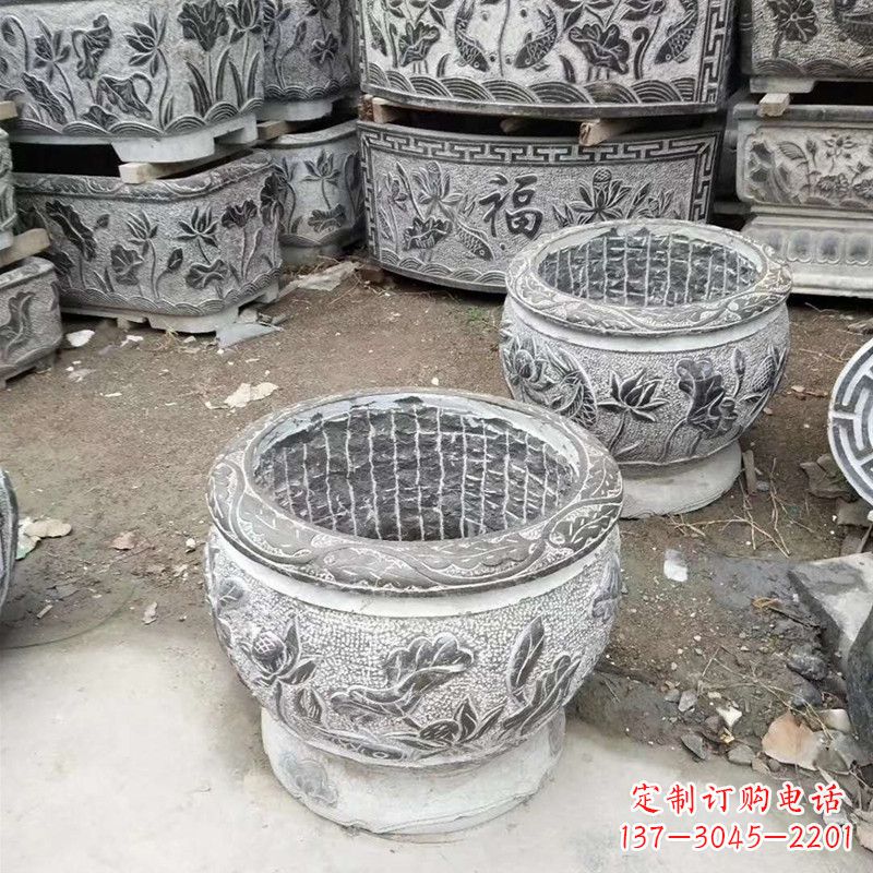 商丘别墅水缸石雕塑