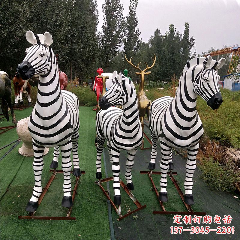 商丘玻璃钢斑马仿真雕塑