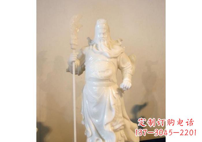 商丘关公雕塑玻璃钢制作的精美杰作