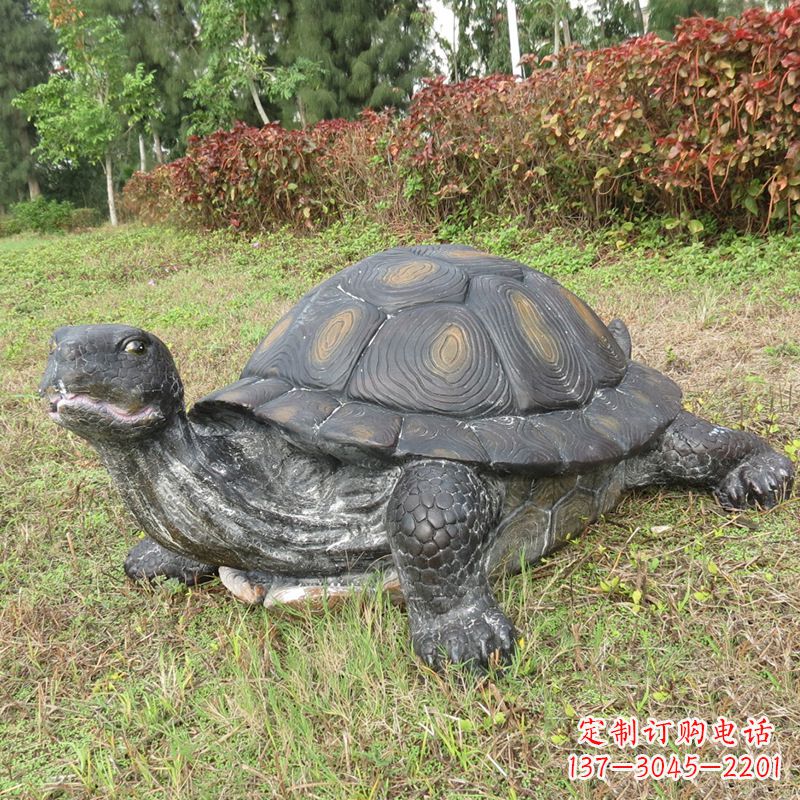 商丘玻璃钢仿真动物乌龟雕塑摆件