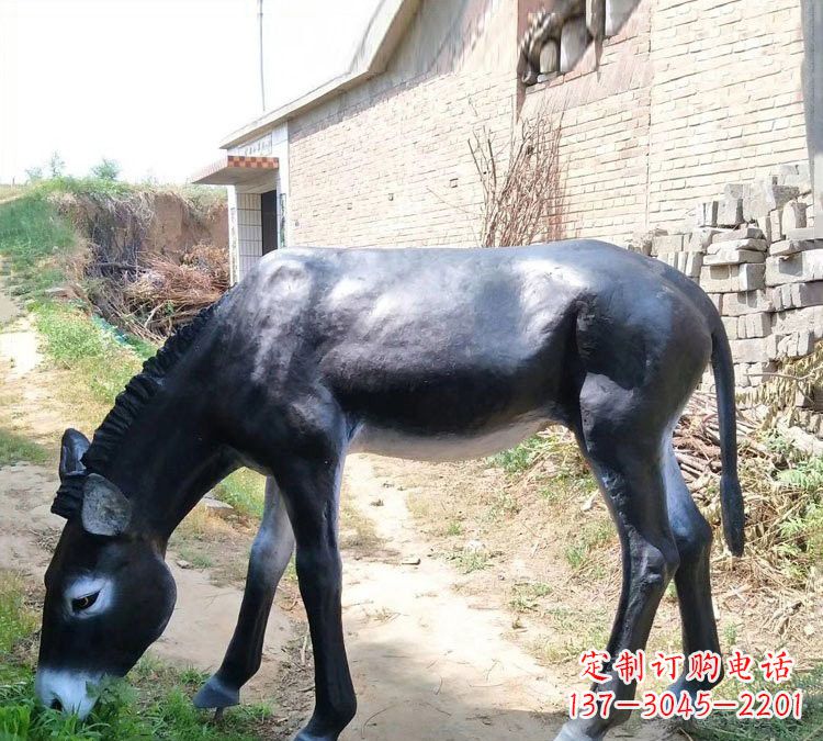 商丘玻璃钢雕刻毛驴，传承传统文化