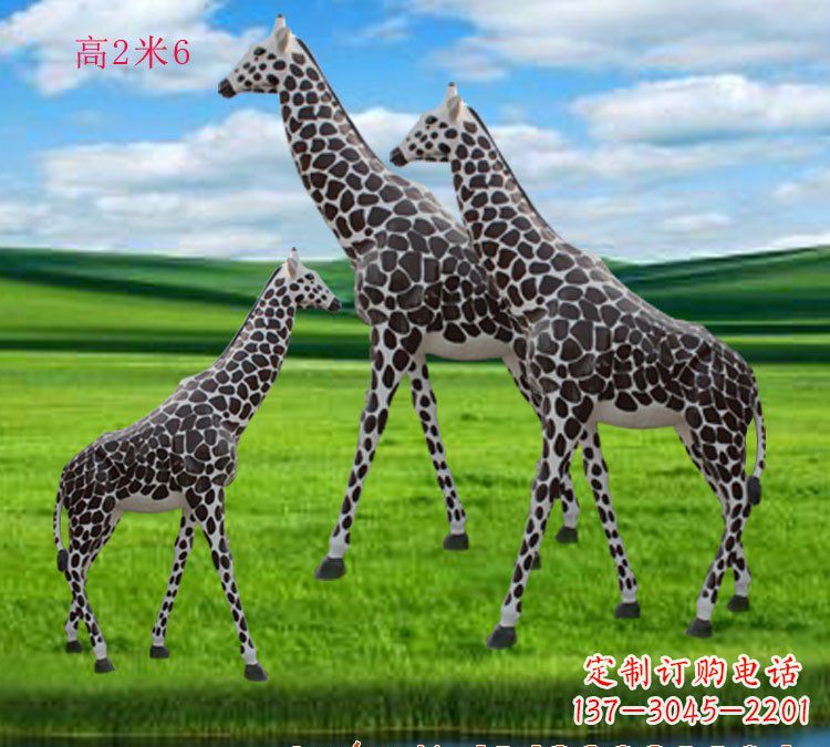 商丘玻璃钢材质长颈鹿雕塑