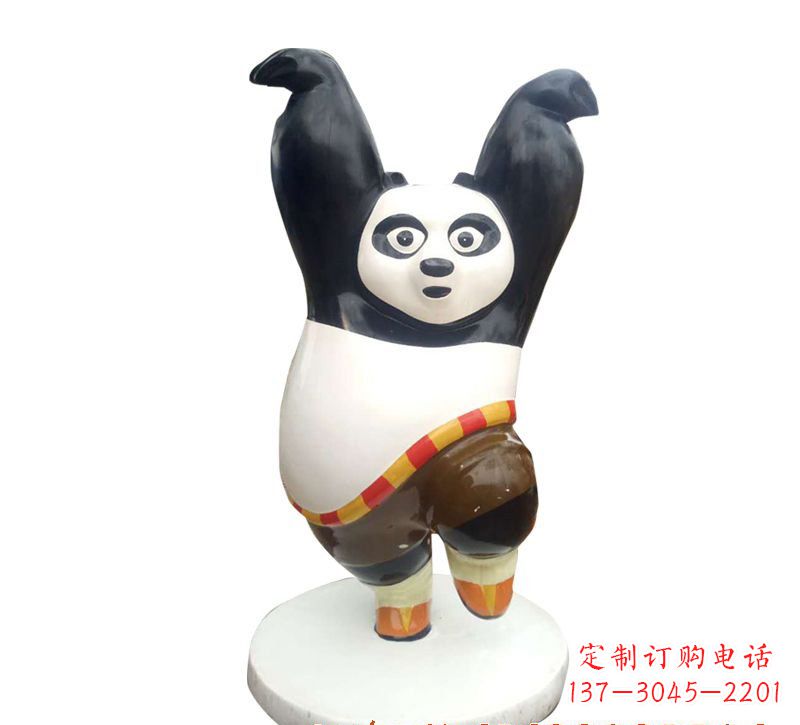 商丘玻璃钢功夫熊猫雕塑