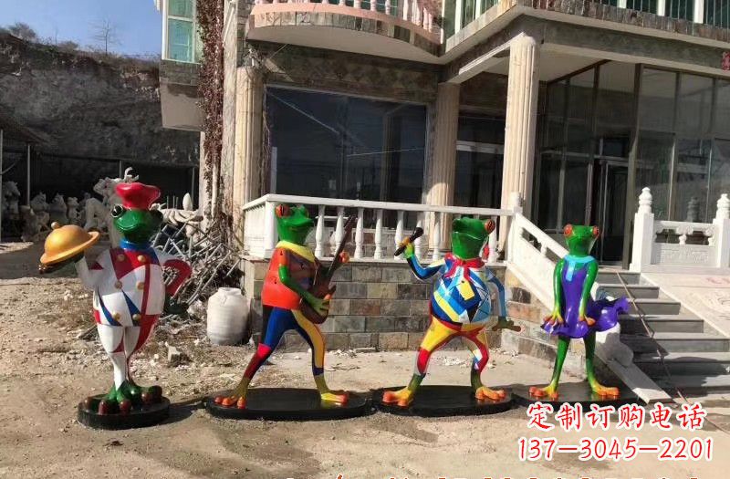 商丘玻璃钢卡通青蛙雕塑