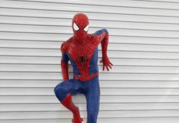 商丘玻璃钢制作的蜘蛛侠雕塑