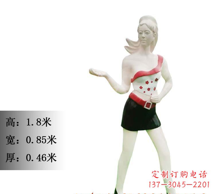 商丘玻璃钢美女雕塑精致细腻的艺术精品