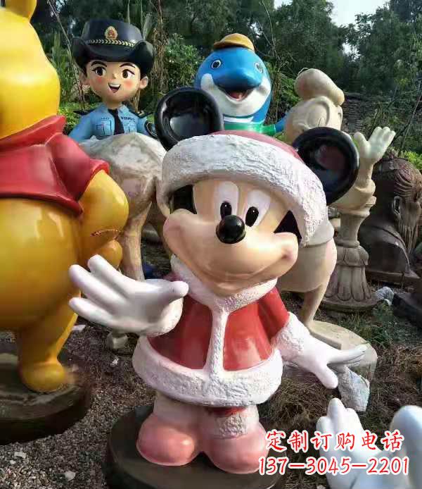 商丘玻璃钢米老鼠和唐老鸭卡通动物雕塑