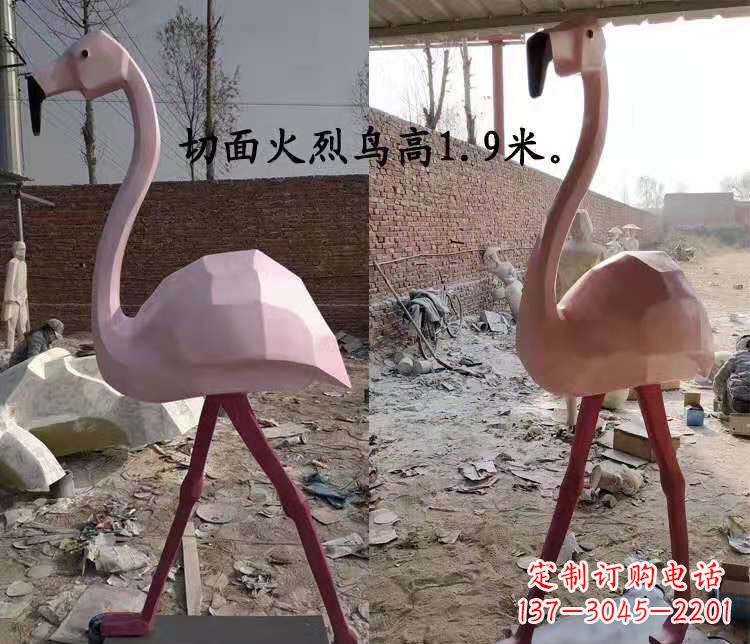 商丘玻璃钢仙鹤雕塑公园园林景观动物摆件