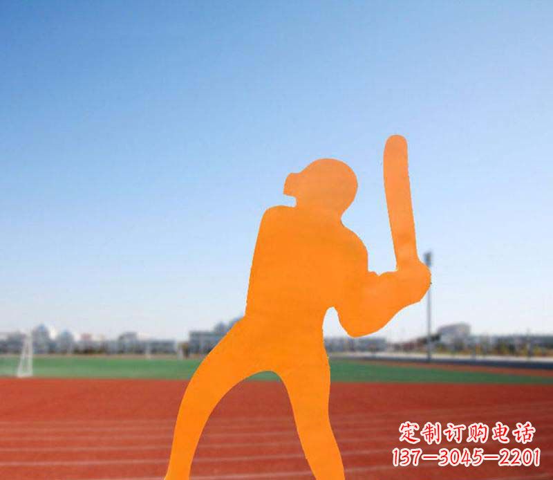 商丘不锈钢棒球雕塑精美的艺术品