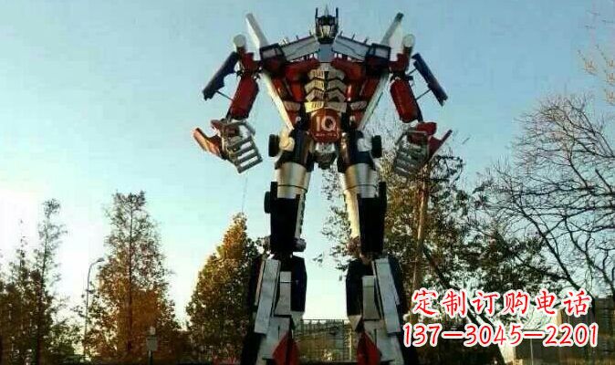 商丘不锈钢变形金刚卡通雕塑