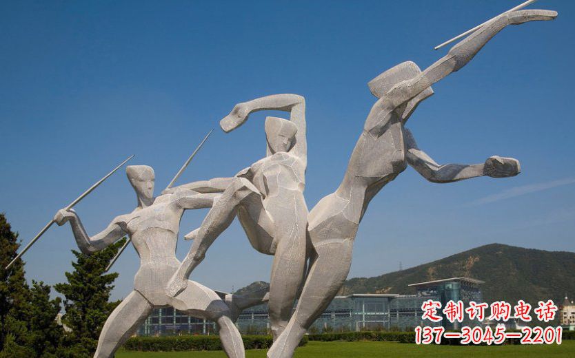 商丘不锈钢标枪雕塑一种新型的艺术形式