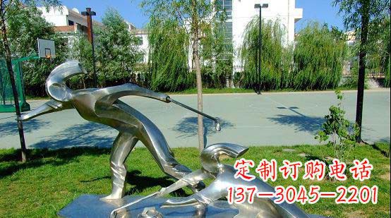 商丘不锈钢冰壶运动雕塑