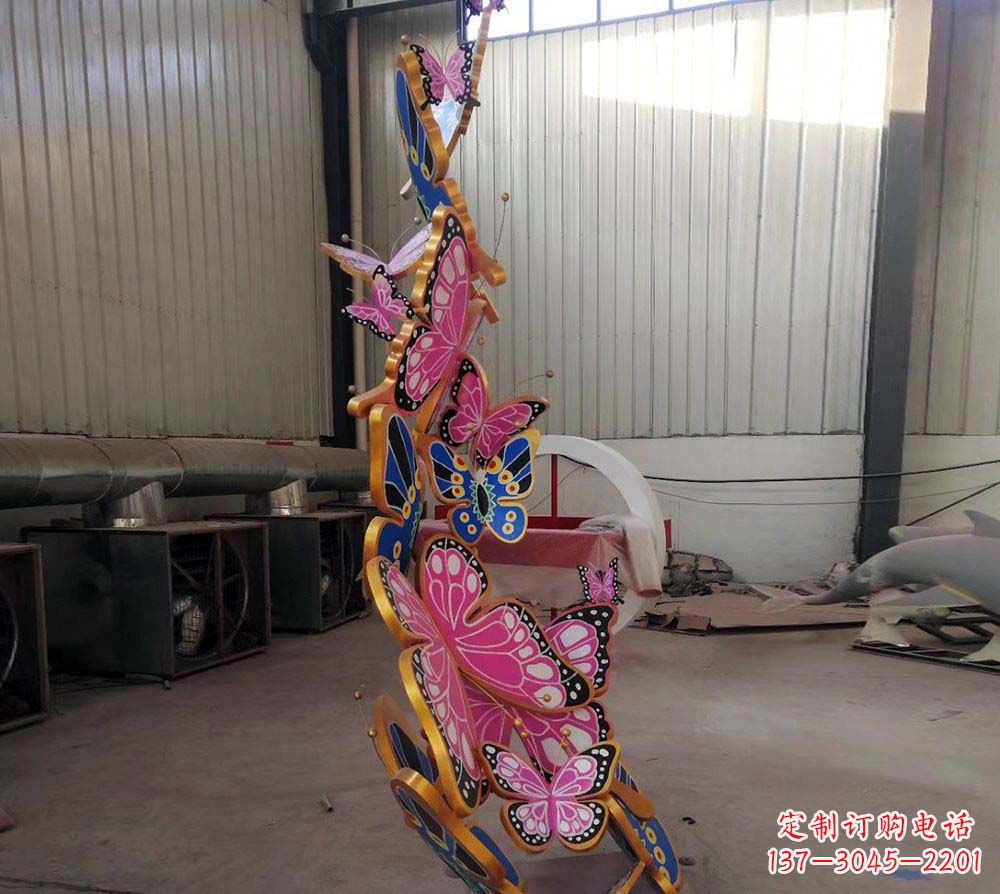 商丘精致绚丽的不锈钢蝴蝶雕塑