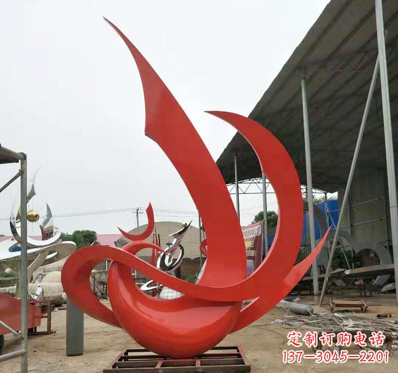 商丘不锈钢彩色凤凰雕塑传承东方美学