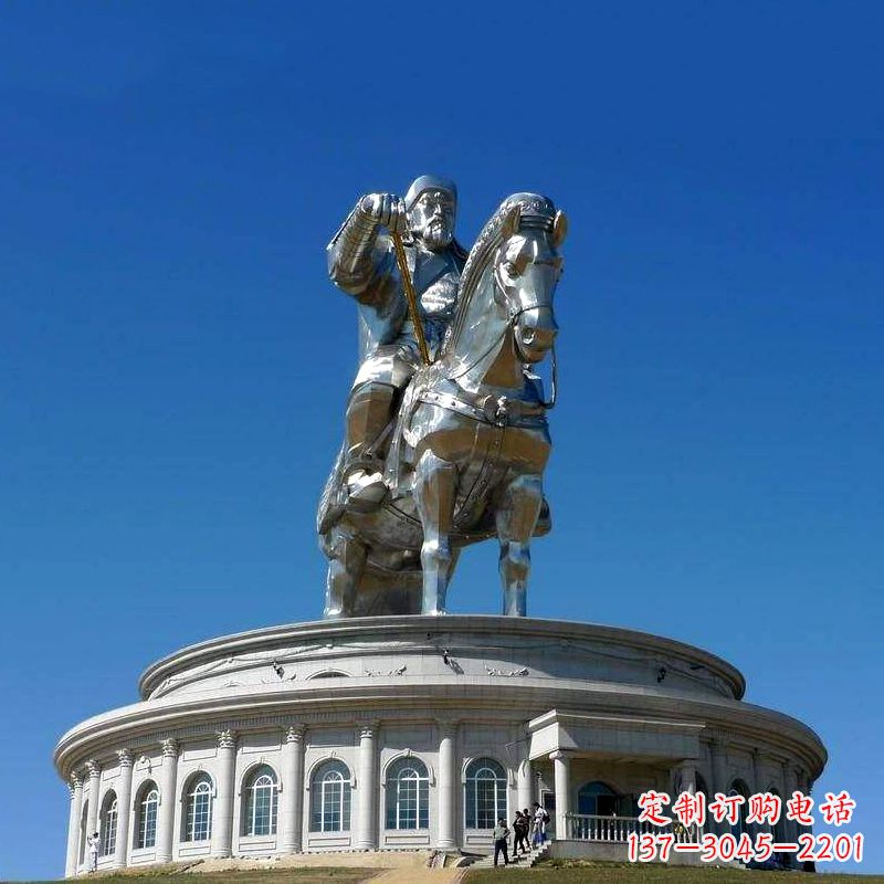 商丘不锈钢成吉思汗雕塑——一座引人入胜的大型雕塑