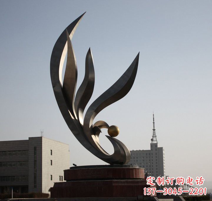 商丘不锈钢城市抽象凤凰雕塑222