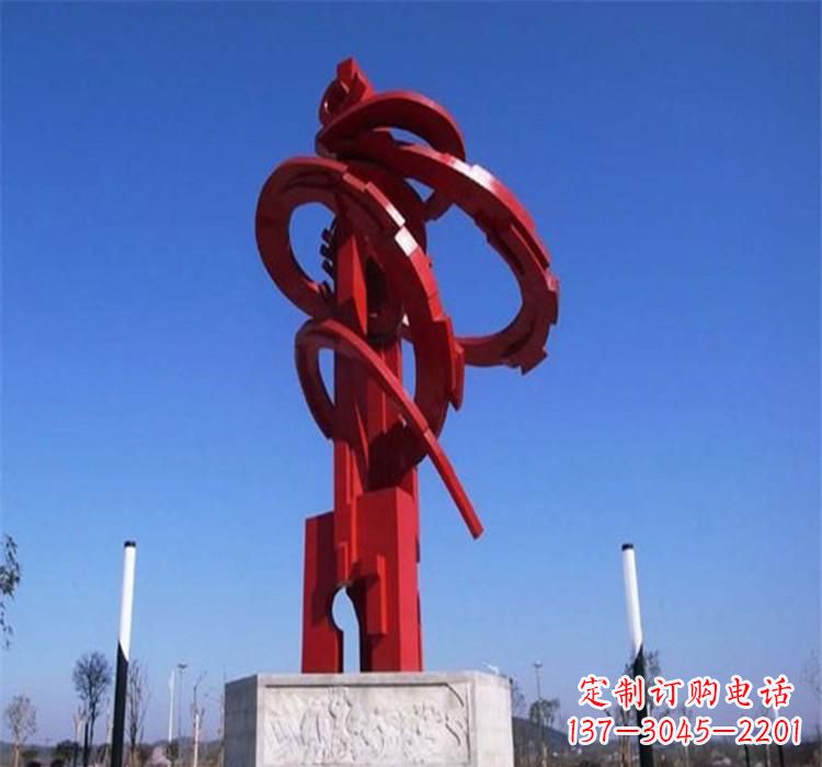 商丘不锈钢齿轮雕塑把技术艺术完美结合