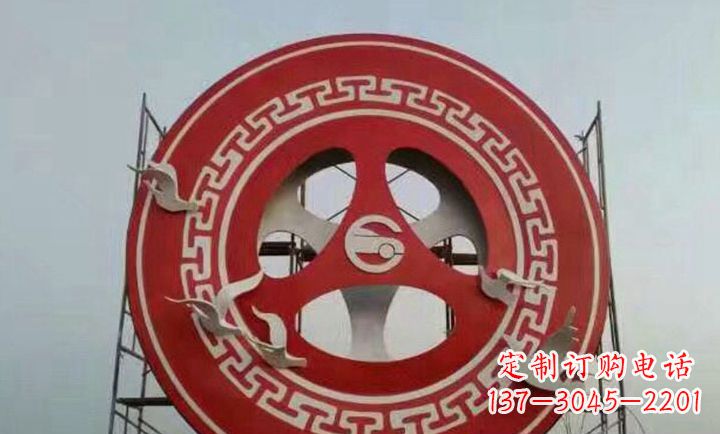 商丘不锈钢齿轮广场雕塑