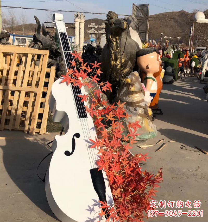 商丘不锈钢大提琴雕塑—精致的艺术精品