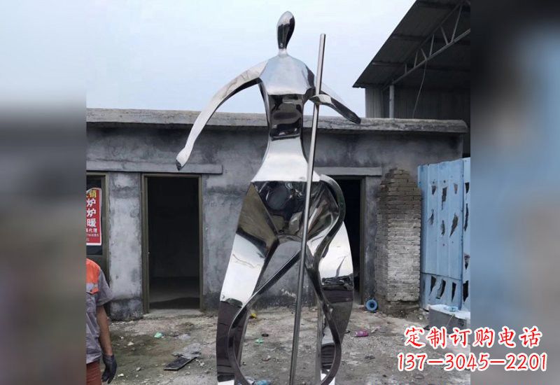 商丘精致的不锈钢大提琴雕塑
