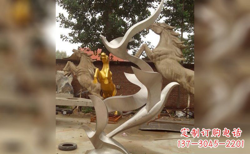 商丘不锈钢大雁雕塑