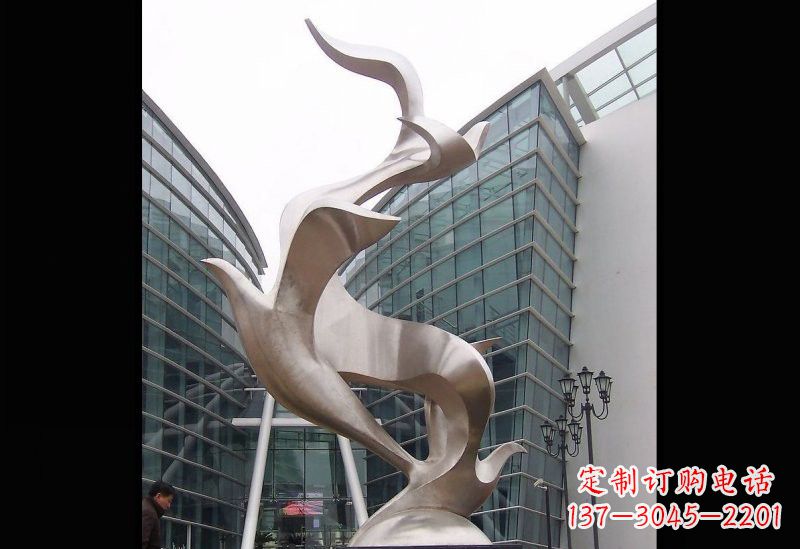 商丘精美的不锈钢大雁雕塑