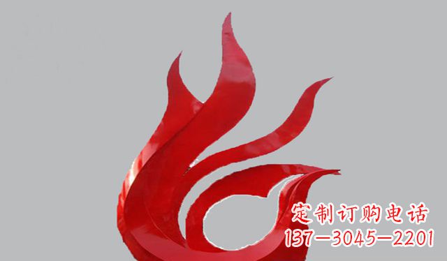 商丘不锈钢凤凰雕塑——传承古代文化之美