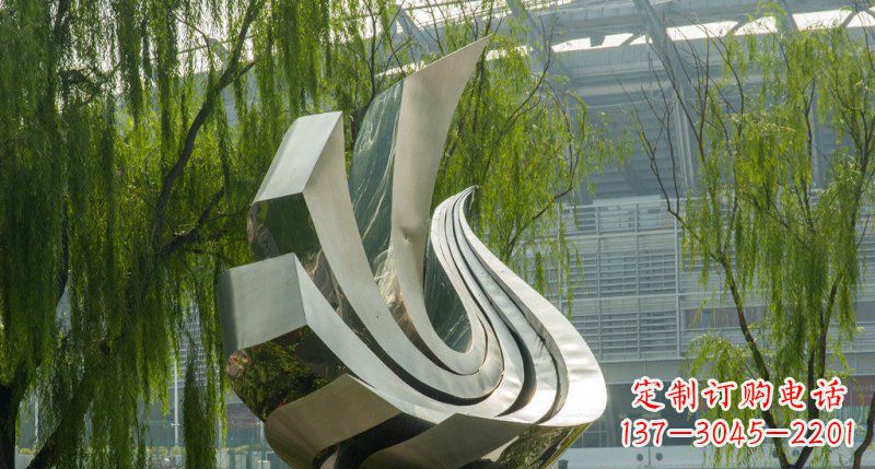 商丘不锈钢凤凰雕塑美丽的象征