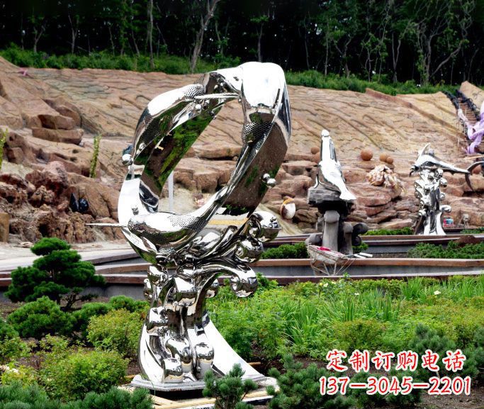商丘不锈钢海豚雕塑——精致的艺术品