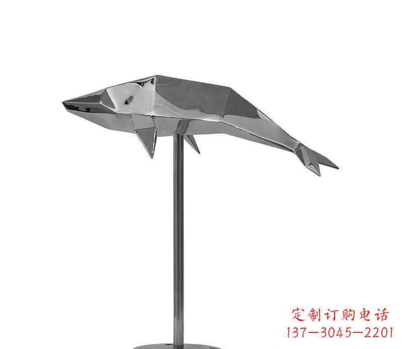 商丘不锈钢海豚雕塑