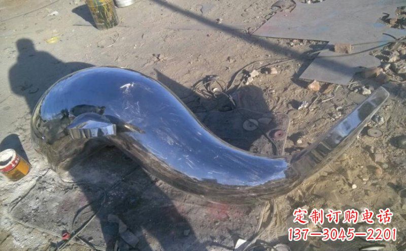 商丘不锈钢海豚雕塑展示优雅美丽
