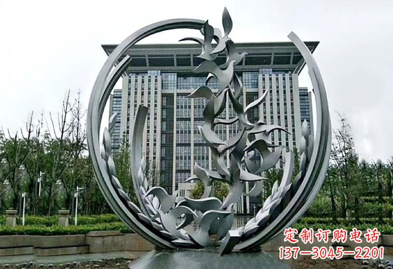 商丘不锈钢和平鸽雕塑
