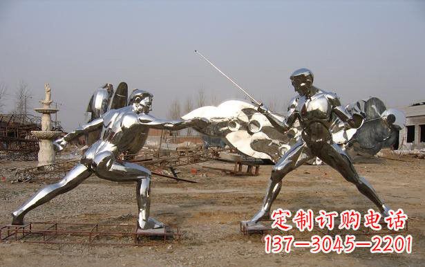 商丘不锈钢雕刻的运动员雕塑