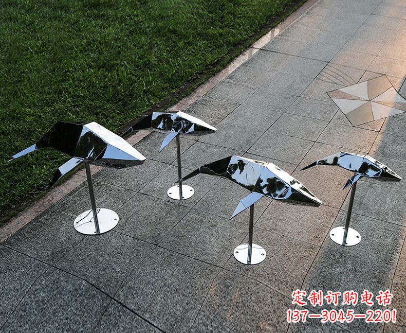 商丘不锈钢海豚雕塑精致的海洋之美