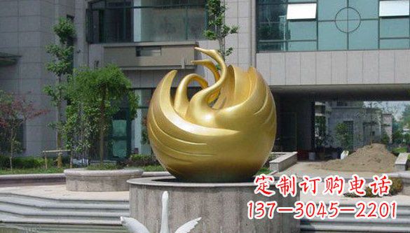 商丘不锈钢天鹅雕塑