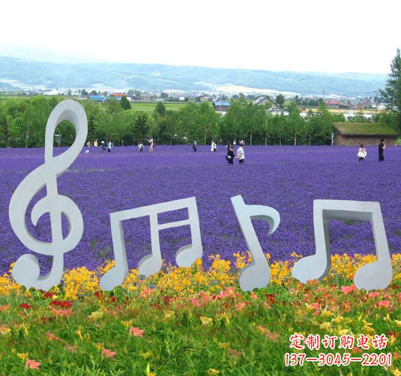 商丘精美不锈钢音符雕塑