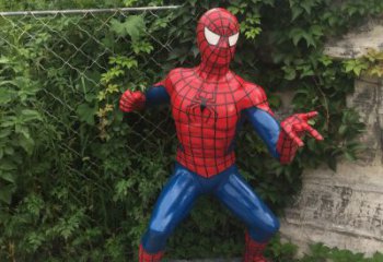 商丘玻璃钢蜘蛛侠一座精致的雕塑