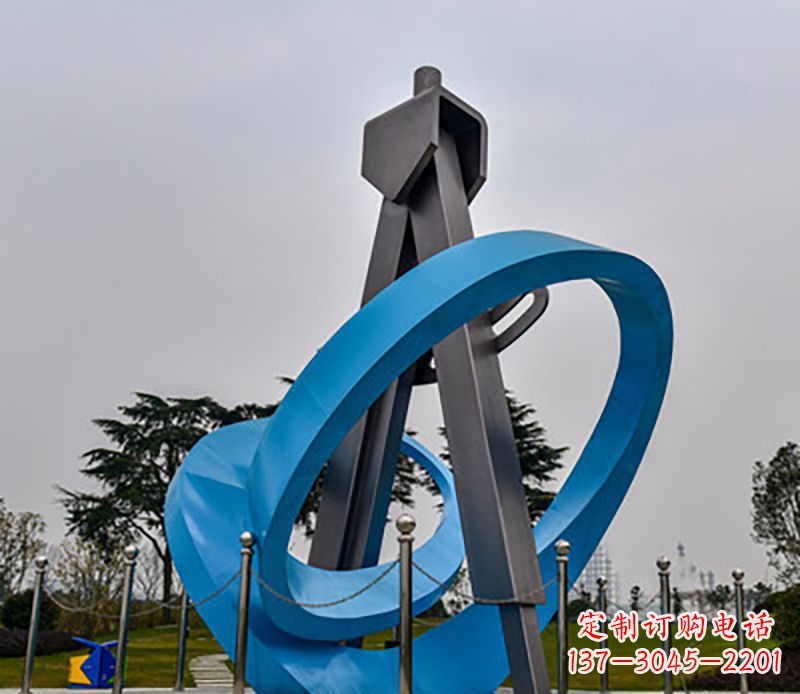 商丘不锈钢创意圆规造型