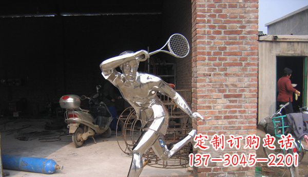 商丘不锈钢羽毛球雕塑——精致简洁的艺术作品