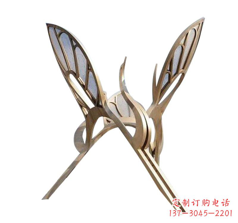 商丘精美的不锈钢仙鹤雕塑