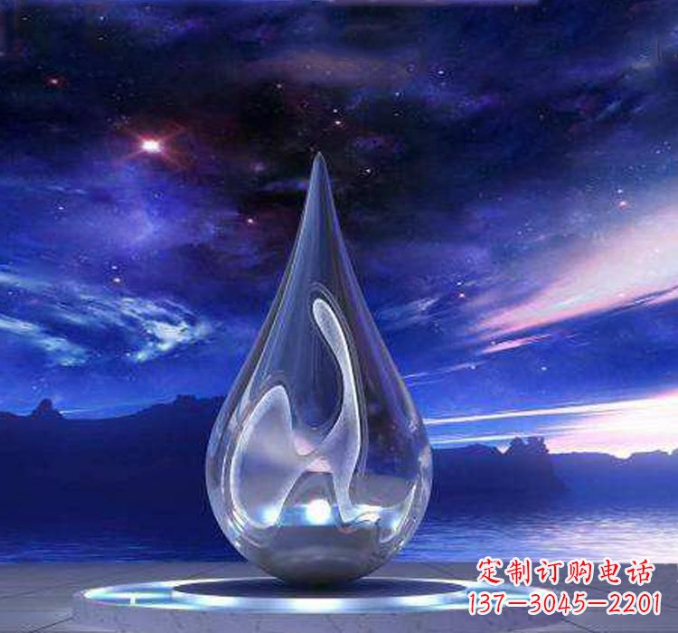 商丘不锈钢大型水滴雕塑极致的审美艺术