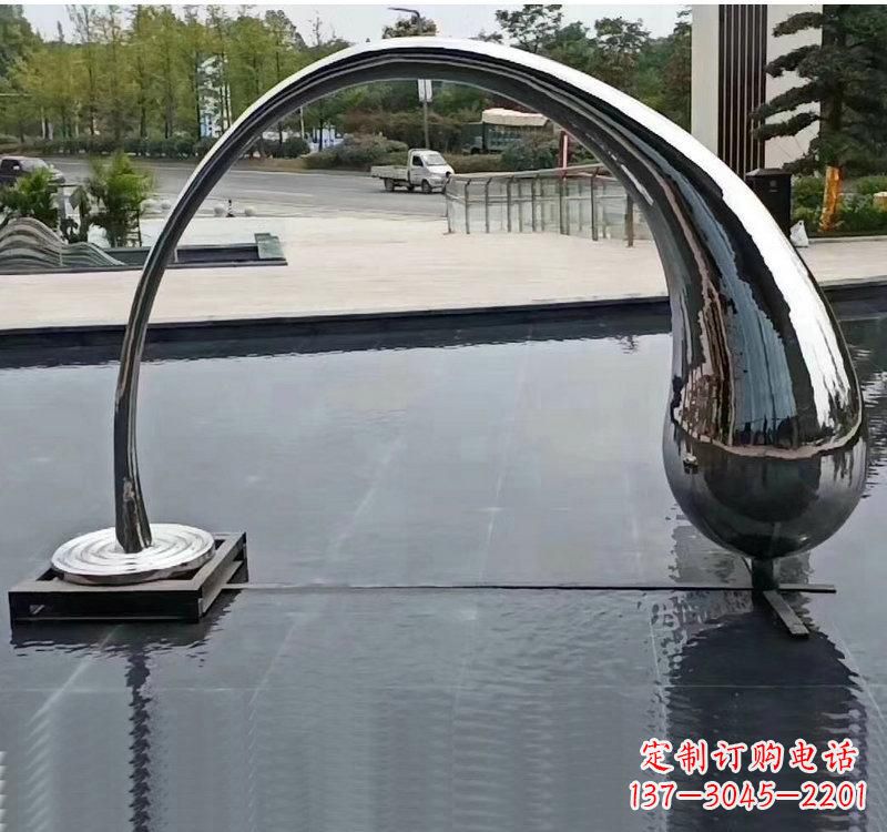 商丘不锈钢大型水滴雕塑让艺术融入生活