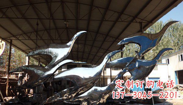 商丘不锈钢大雁雕塑给环境带来生机