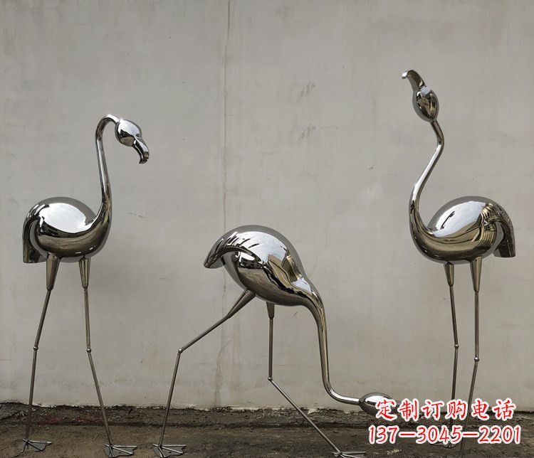 商丘不锈钢锻造火烈鸟雕塑