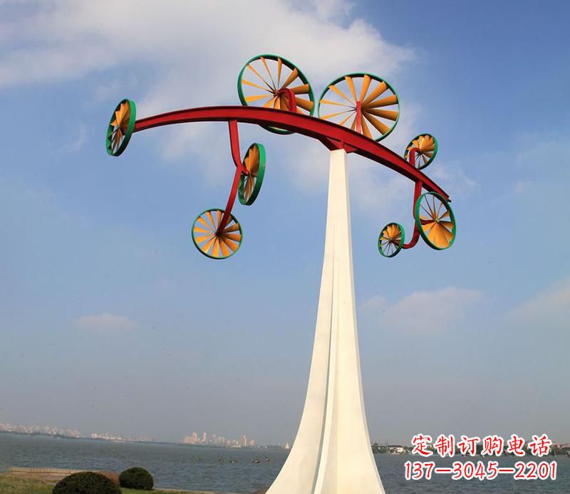 商丘不锈钢风车雕塑艺术美学的完美结合