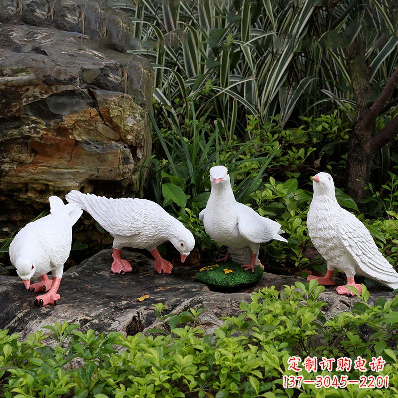 商丘不锈钢鸽子立体雕塑精美雕塑点缀美好生活