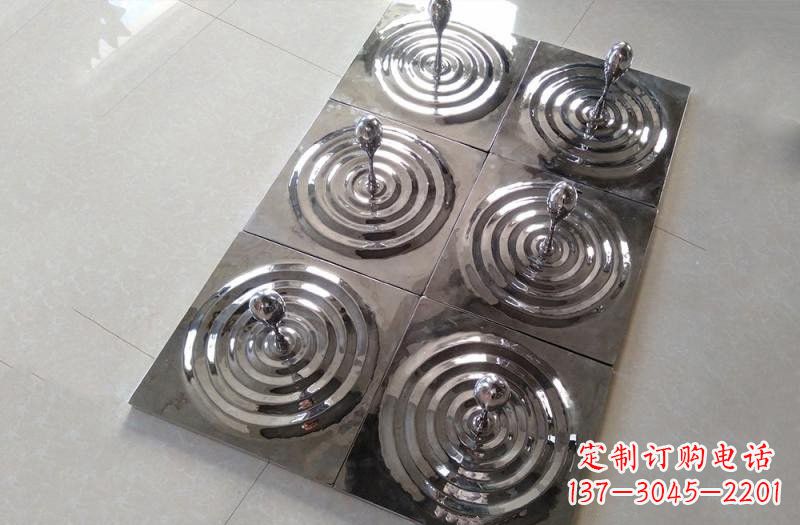 商丘不锈钢公园水滴雕塑精美绝伦