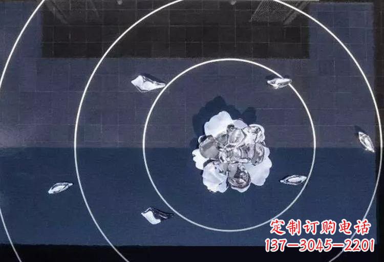 商丘不锈钢莲花雕塑——给公园增添一抹绚丽